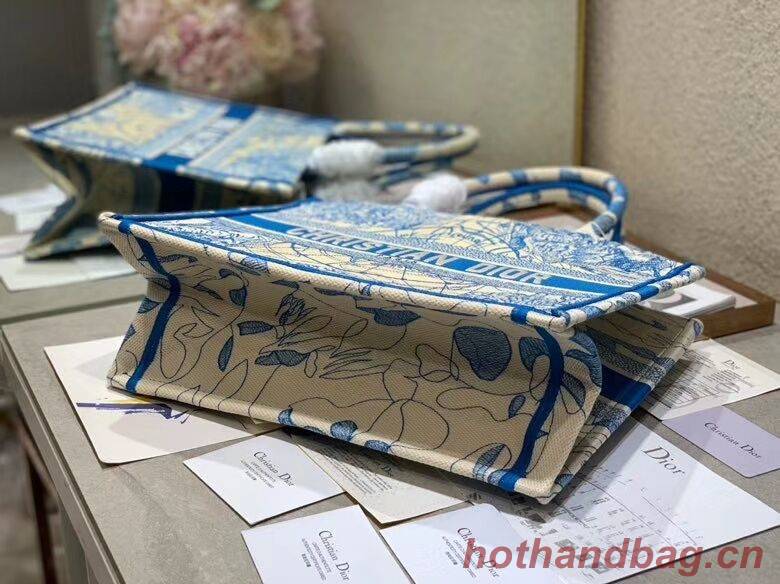 DIOR BOOK TOTE EMBROIDERED CANVAS BAG C1286-9 DIOR BOOK TOTE EMBROIDERED CANVAS BAG C1286-9