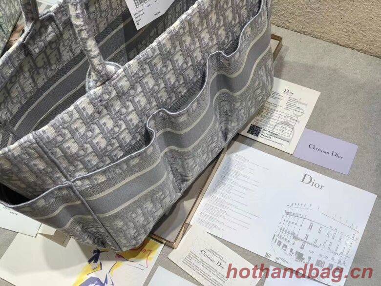 DIOR Beach Bag CANVAS C0175 GREY DIOR Beach Bag CANVAS C0175 GREY