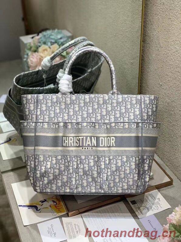 DIOR Beach Bag CANVAS C0175 GREY DIOR Beach Bag CANVAS C0175 GREY
