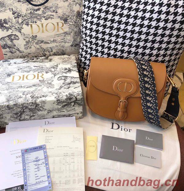 MEDIUM DIOR BOBBY BAG Box Calfskin M9319 Caramel MEDIUM DIOR BOBBY BAG Box Calfskin M9319 Caramel