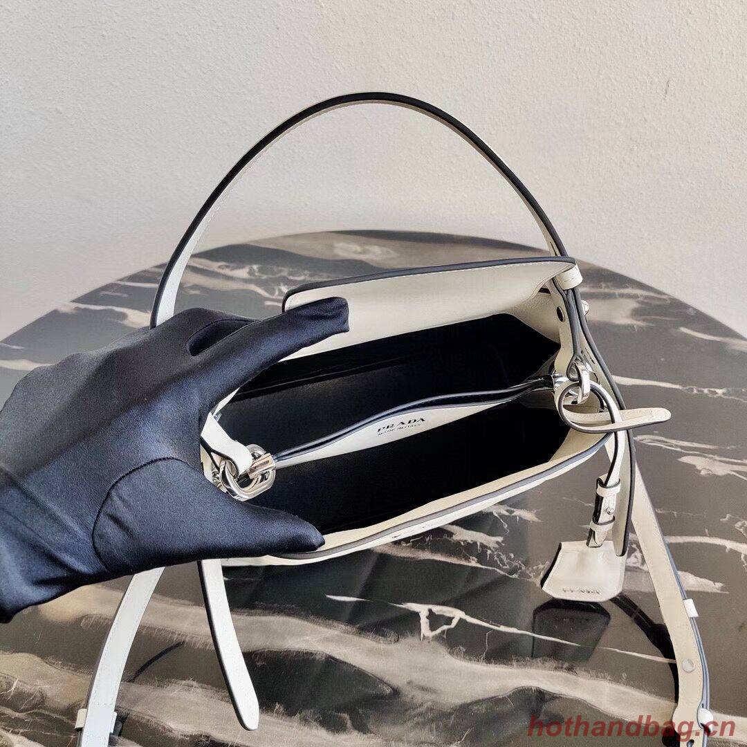 Prada Spectrum small leather bag 1BA311 white Prada Spectrum small leather bag 1BA311 white