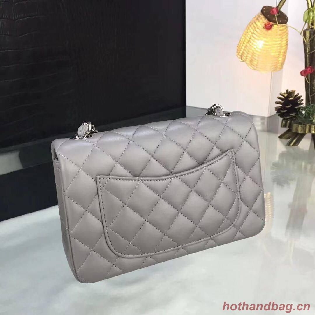 Chanel flap bag Gray A1116 Silver Chanel flap bag Gray A1116 Silver