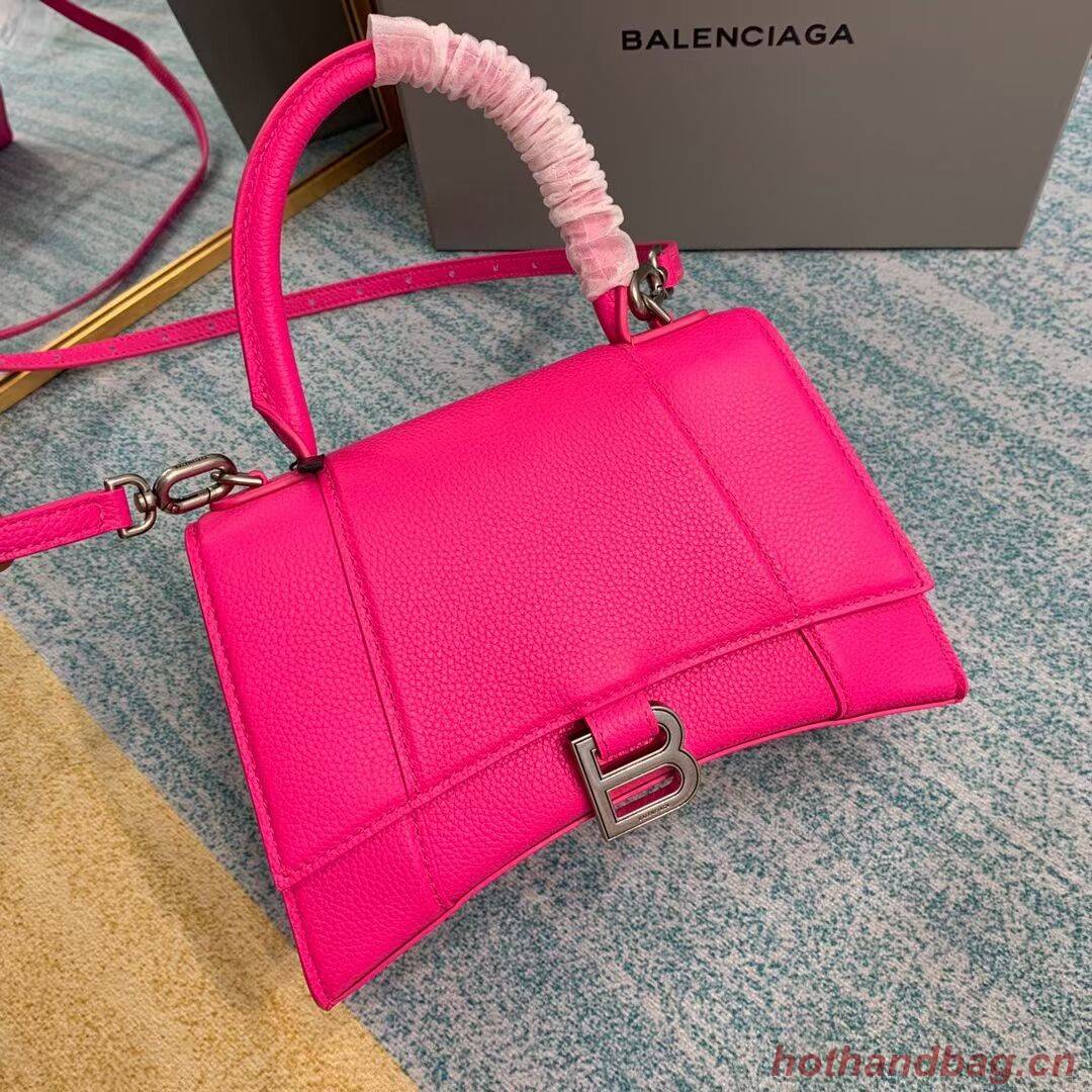 Balenciaga HOURGLASS SMALL TOP HANDLE BAG B108895 neon pink Balenciaga HOURGLASS SMALL TOP HANDLE BAG B108895 neon pink