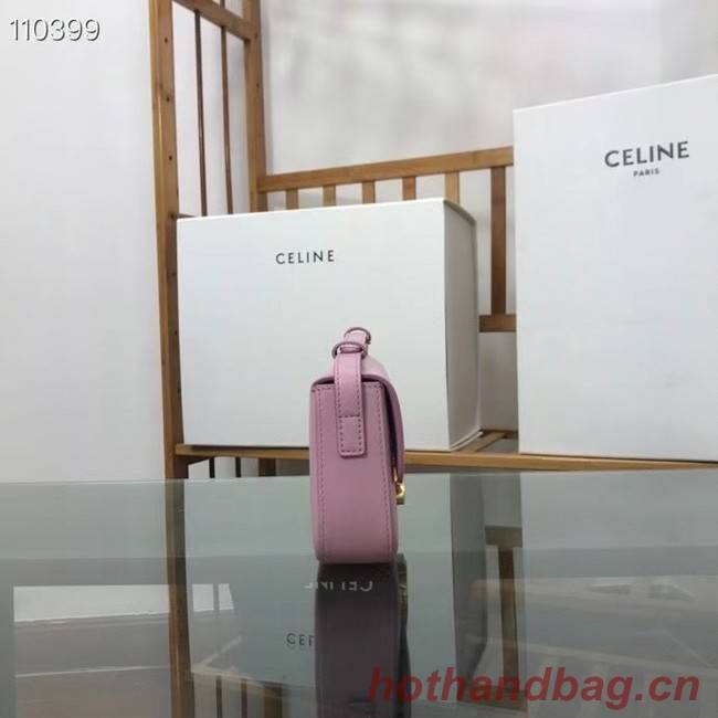Celine TRIOMPHE SHOULDER BAG IN NATURAL CALFSKIN 194143 rose