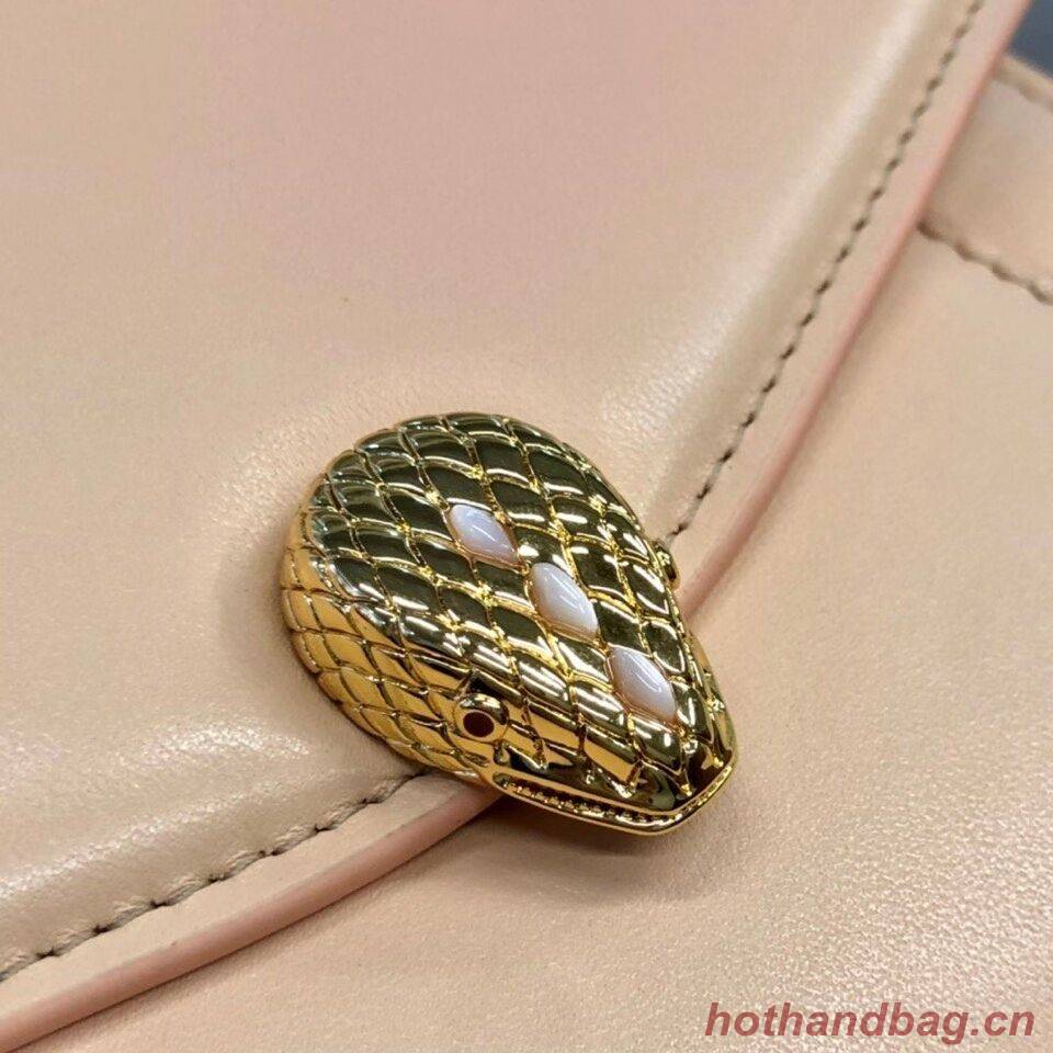 Bvlgari Serpenti Forever leather small crossbody bag B210762 pink