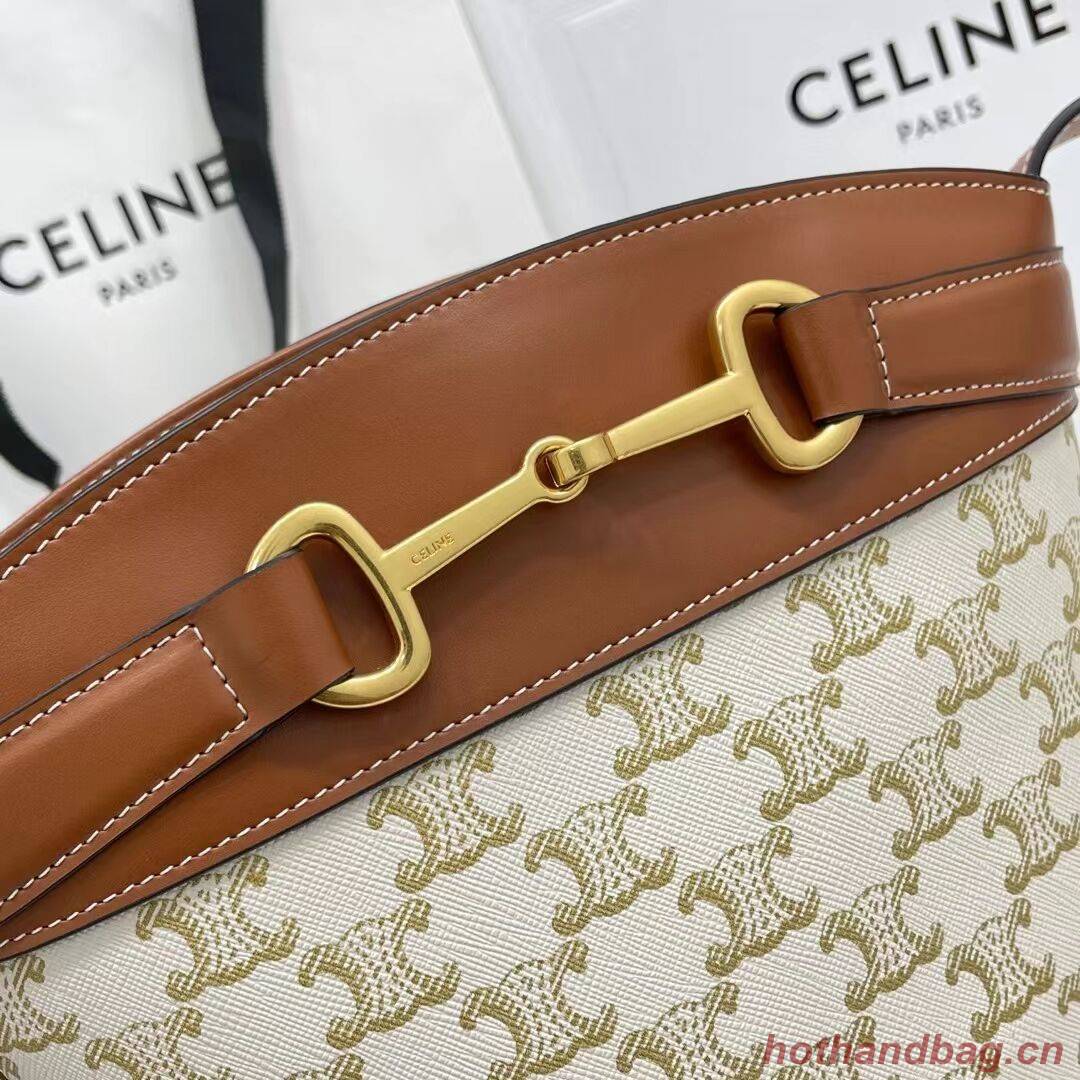 Celine BUCKET BAG IN SHINY CALFSKIN CR92072 WHITE Celine BUCKET BAG IN SHINY CALFSKIN CR92072 WHITE