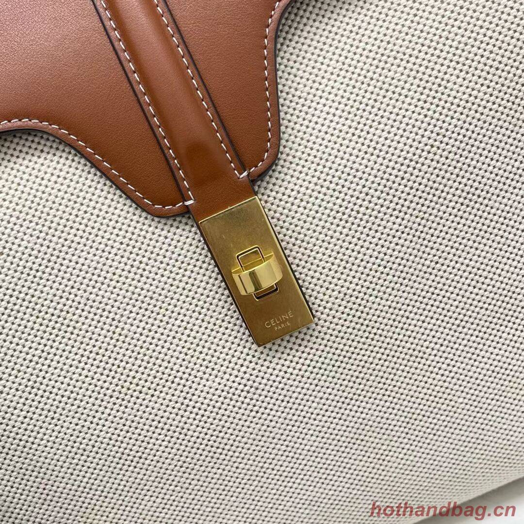 Celine MEDIUM SOFT 16 BAG IN SMOOTH CALFSKIN CR94043 DARK OAK Celine MEDIUM SOFT 16 BAG IN SMOOTH CALFSKIN CR94043 DARK OAK