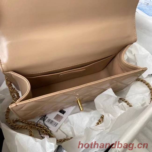 Chanel Flap Shoulder Bag Original leather AS2649 Apricot