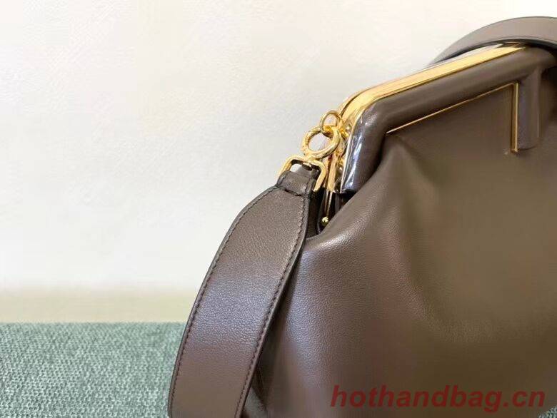 FENDI FIRST MEDIUM leather bag 8BP127AB Dark brown FENDI FIRST MEDIUM leather bag 8BP127AB Dark brown
