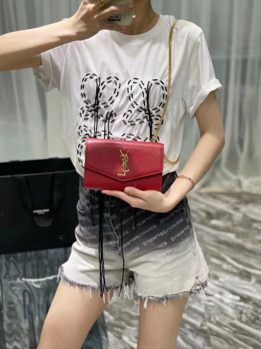 Yves Saint Laurent Calf leather cross-body bag Y707788 red Yves Saint Laurent Calf leather cross-body bag Y707788 red