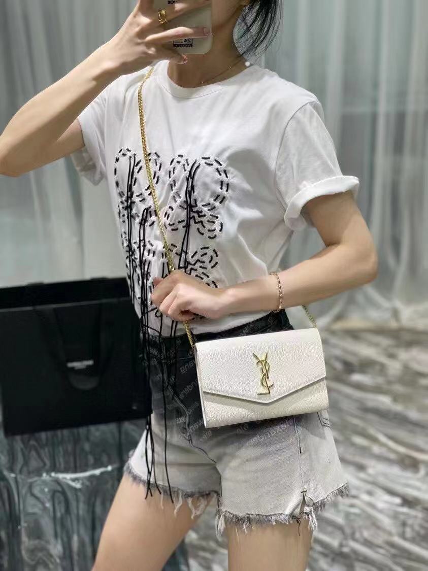 Yves Saint Laurent Calf leather cross-body bag Y707788 white Yves Saint Laurent Calf leather cross-body bag Y707788 white