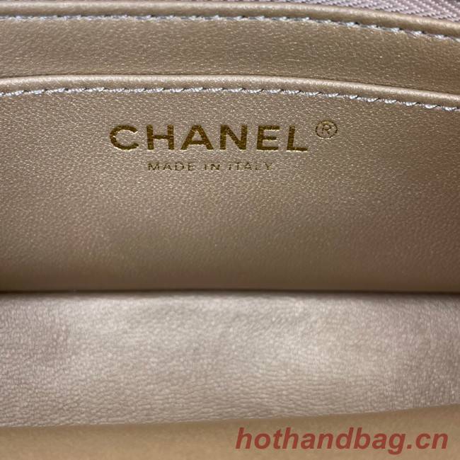 Chanel MINI Flap Bag Original Sheepskin Leather 1116 light yellow