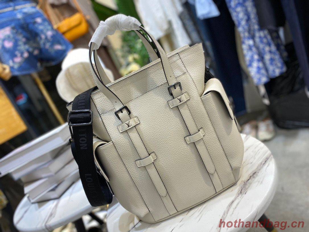 Louis Vuitton CHRISTOPHER TOTE M58479 White Louis Vuitton CHRISTOPHER TOTE M58479 White