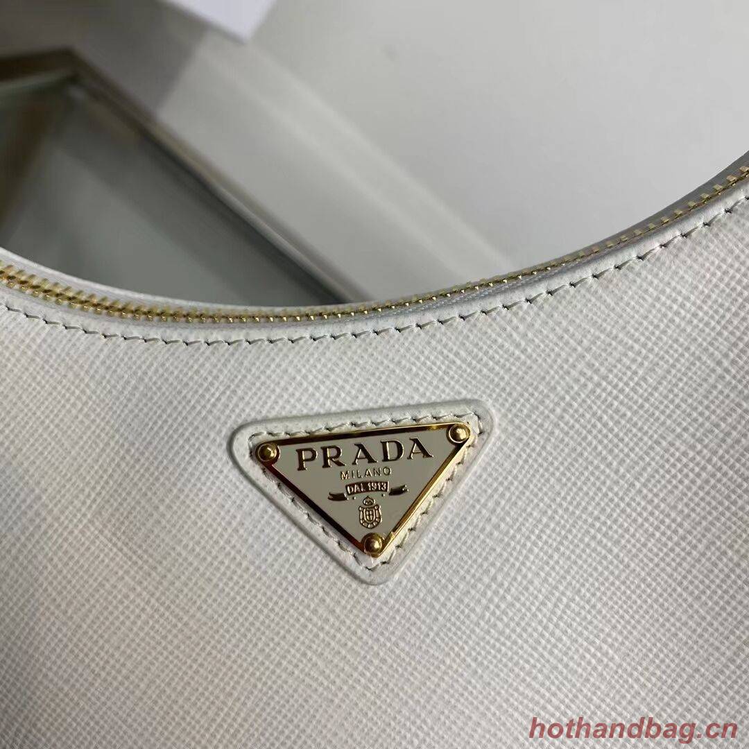 Prada Small Saffiano leather shoulder bag 1BD330 WHITE Prada Small Saffiano leather shoulder bag 1BD330 WHITE