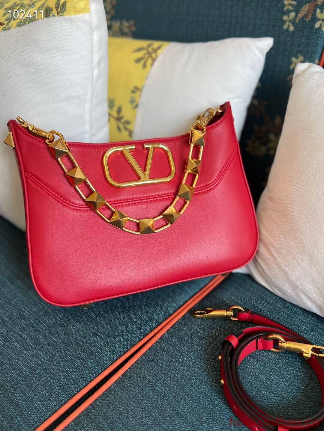 VALENTINO GARAVANI Loco Calf leather bag V2028 red VALENTINO GARAVANI Loco Calf leather bag V2028 red