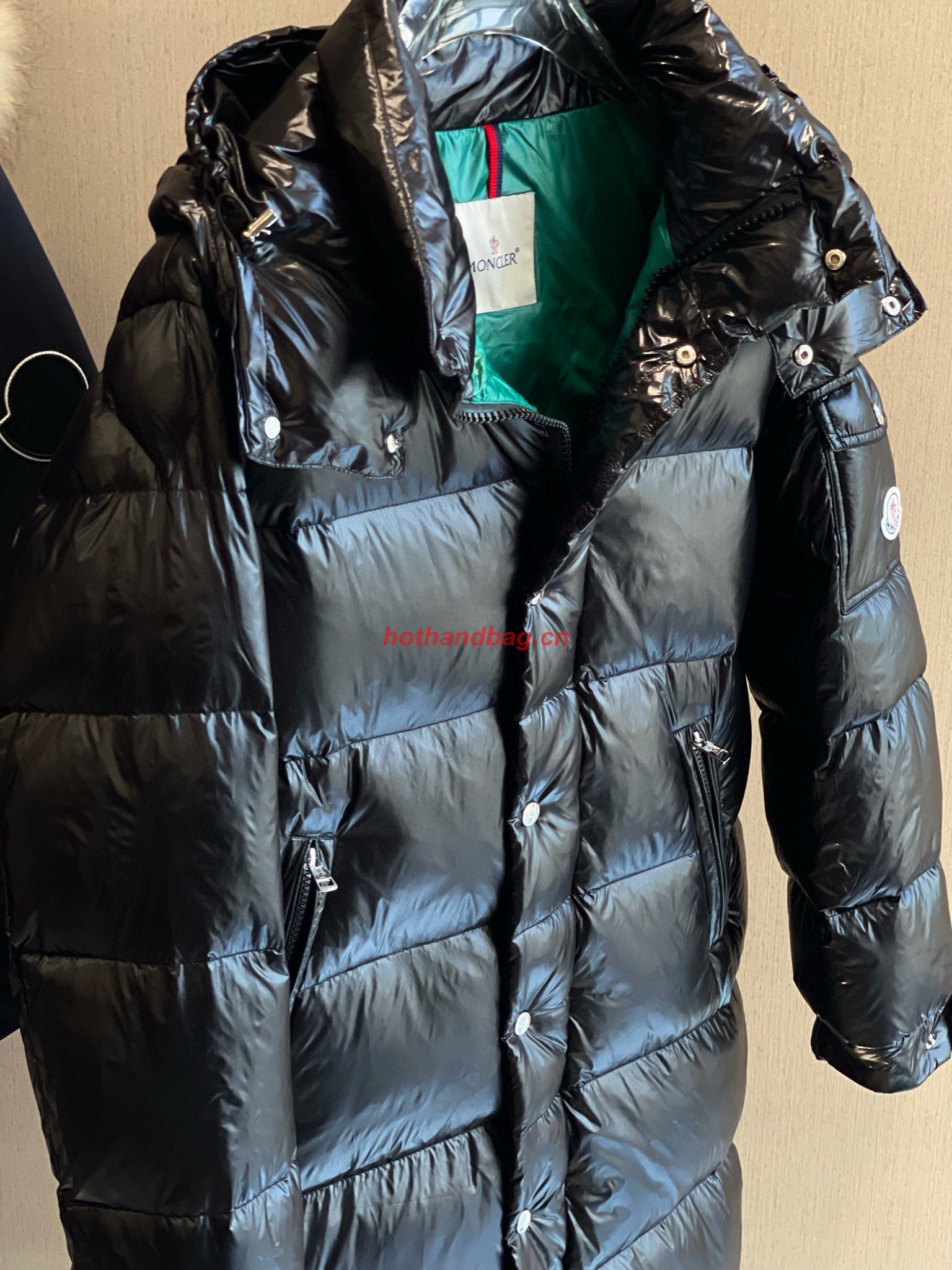 Moncler Women Style Top Quality Long Down Coat MC302719 Black Moncler Women Style Top Quality Long Down Coat MC302719 Black