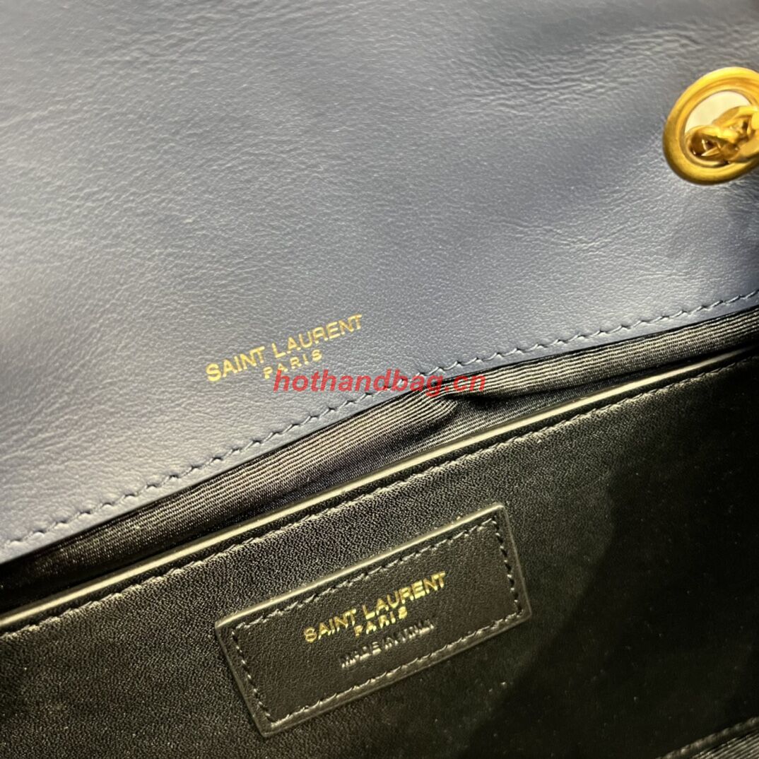 SAINT LAURENT NIKI SMALL CHAIN BAG IN RAFFIA 498892 blue SAINT LAURENT NIKI SMALL CHAIN BAG IN RAFFIA 498892 blue