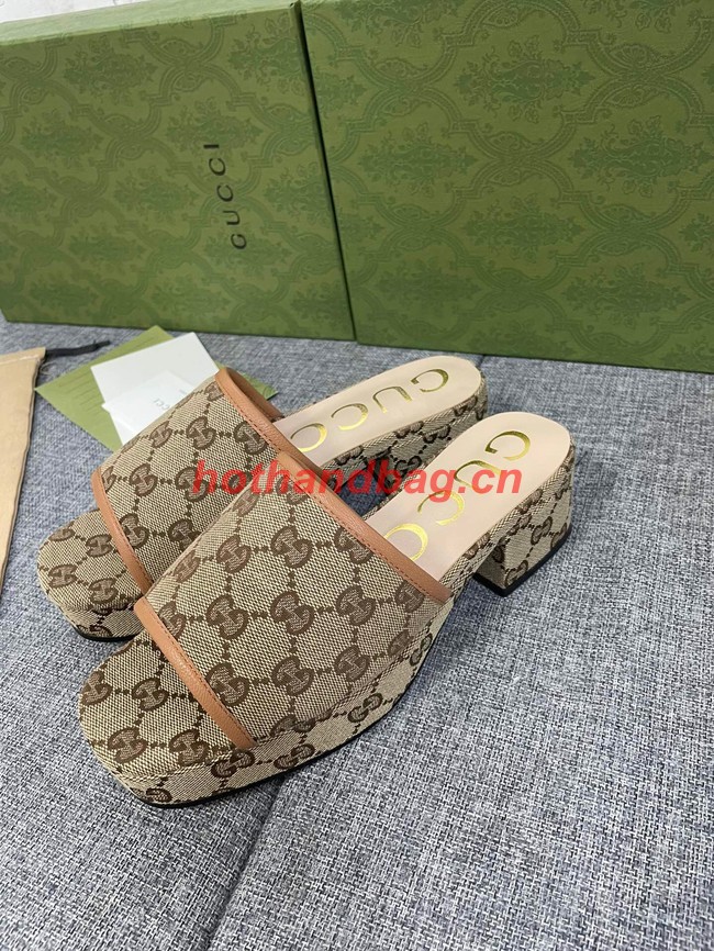 Gucci WOMENS DOUBLE G SLIDE SANDAL 93143-7