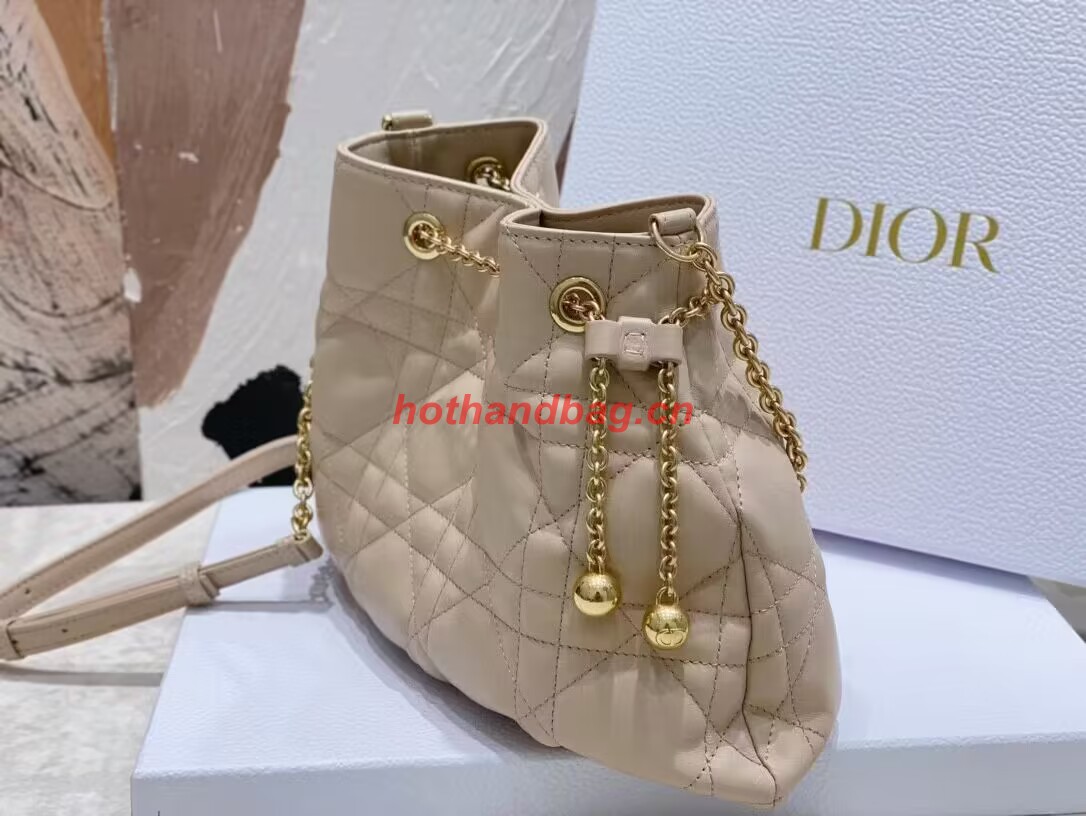 MEDIUM DIOR AMMI BAG Sand Pink Supple Macrocannage Lambskin M22566F MEDIUM DIOR AMMI BAG Sand Pink Supple Macrocannage Lambskin M22566F