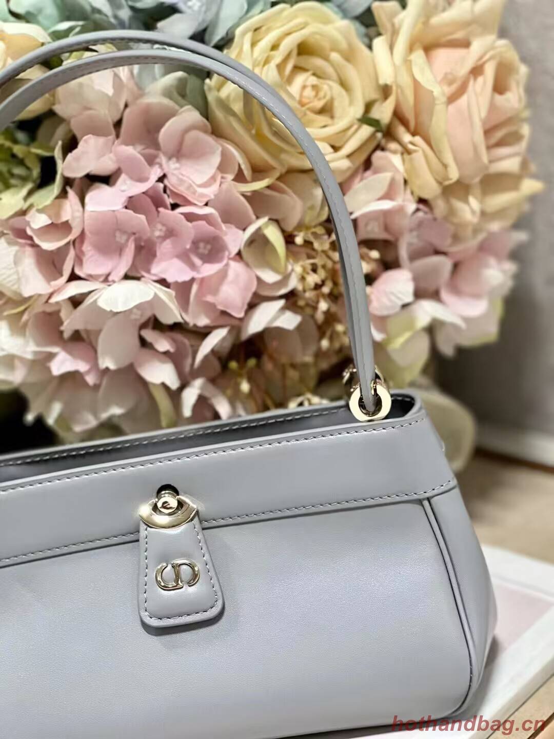 SMALL DIOR KEY BAG Box Calfskin M1844O gray SMALL DIOR KEY BAG Box Calfskin M1844O gray
