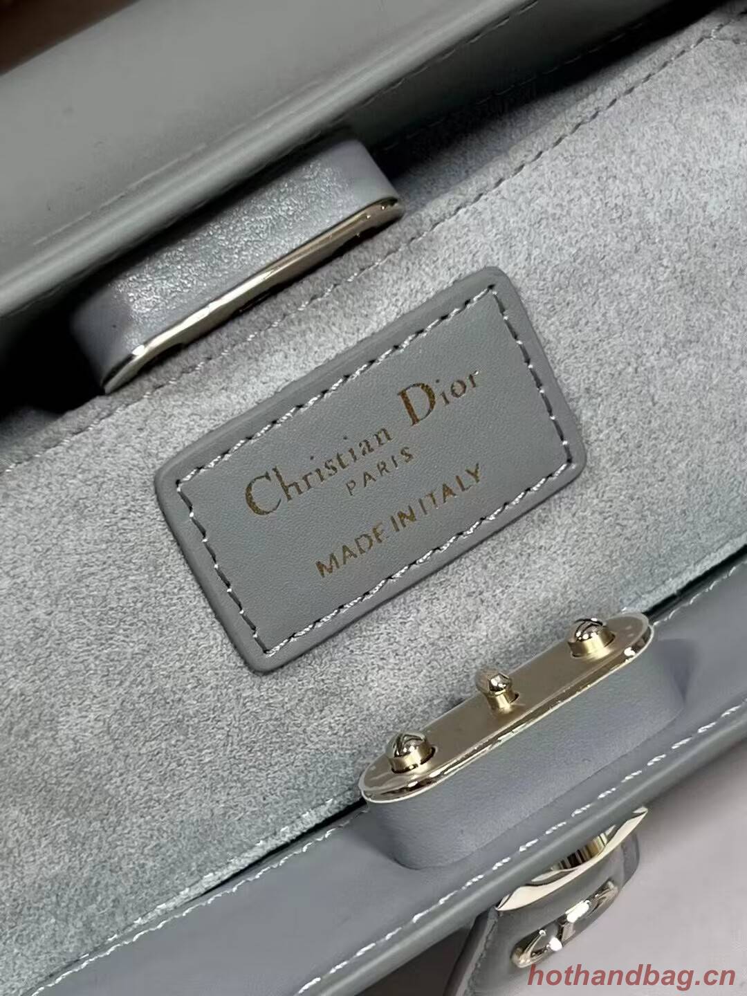 SMALL DIOR KEY BAG Box Calfskin M1844O gray SMALL DIOR KEY BAG Box Calfskin M1844O gray
