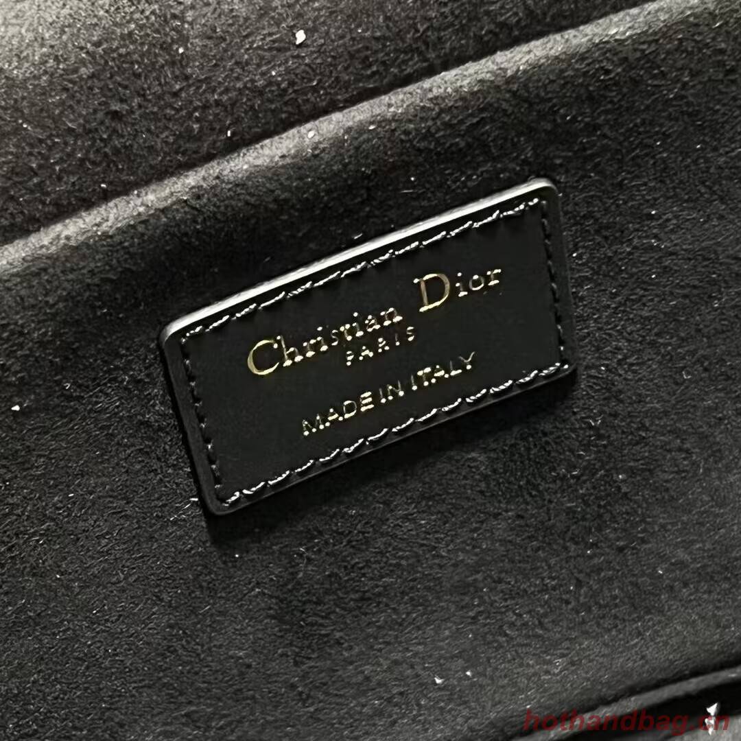 MEDIUM CD SIGNATURE VANITY CASE Calfskin with Embossed CD Signature S2202UTZQ BLACK MEDIUM CD SIGNATURE VANITY CASE Calfskin with Embossed CD Signature S2202UTZQ BLACK
