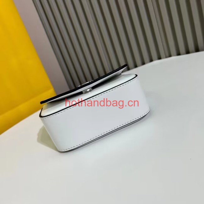 Fendi mini smooth leather bag F1089 white Fendi mini smooth leather bag F1089 white