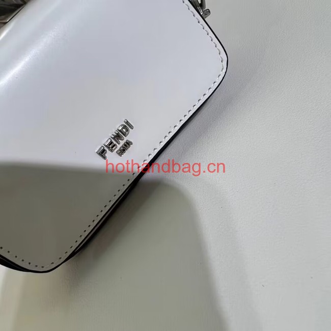 Fendi mini smooth leather bag F1089 white Fendi mini smooth leather bag F1089 white