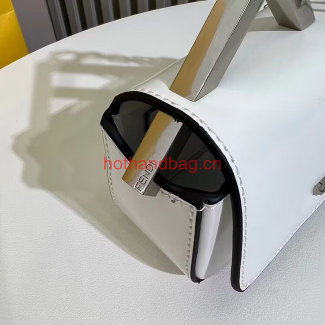 Fendi mini smooth leather bag F1089 white Fendi mini smooth leather bag F1089 white