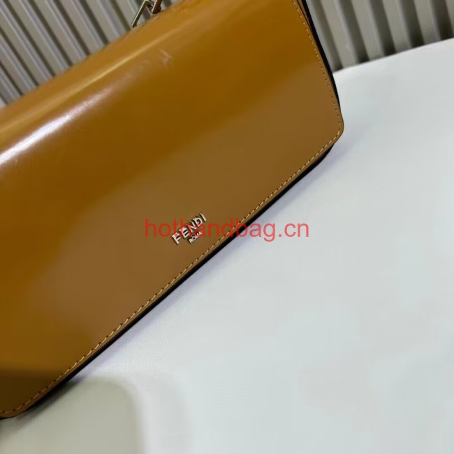 Fendi small smooth leather bag F1090 brown