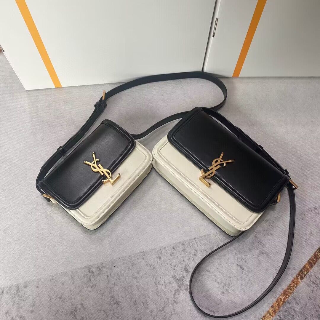 SAINT LAUREN Solferino Two-tone shoulder bag 634306 Black&White