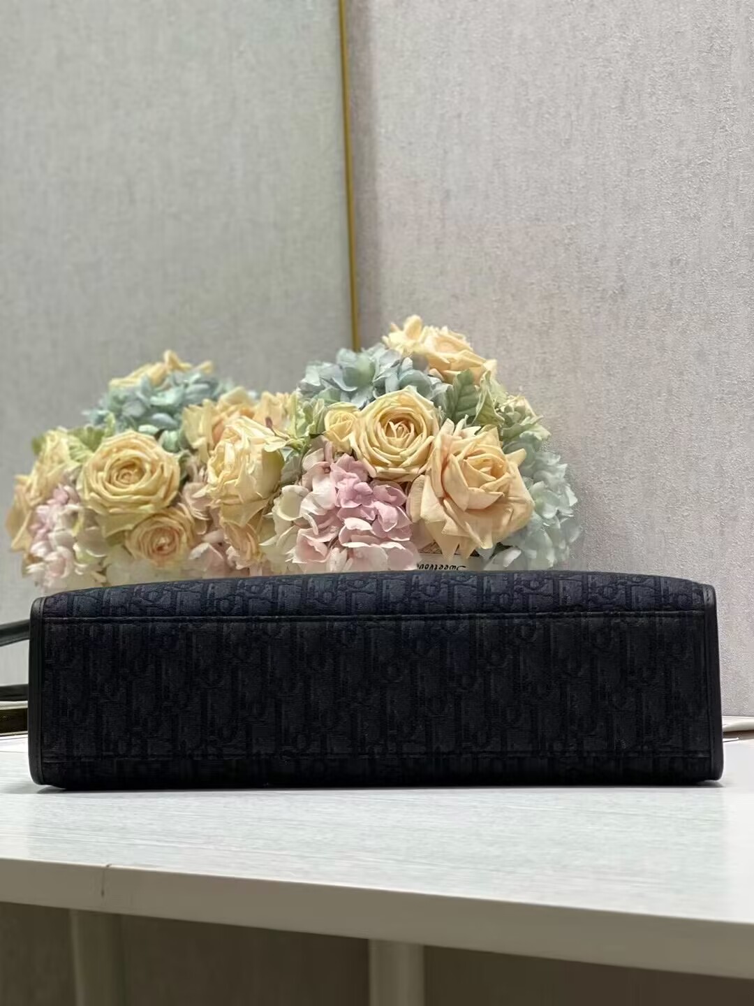 Dior Essentials SAFARI TOTE BAG Black Dior Oblique Jacquard and Grained Calfskin 1ESSH22 Dior Essentials SAFARI TOTE BAG Black Dior Oblique Jacquard and Grained Calfskin 1ESSH22