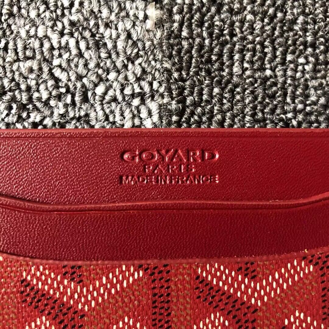 Goyard Card case G9988 Wine Goyard Card case G9988 Wine