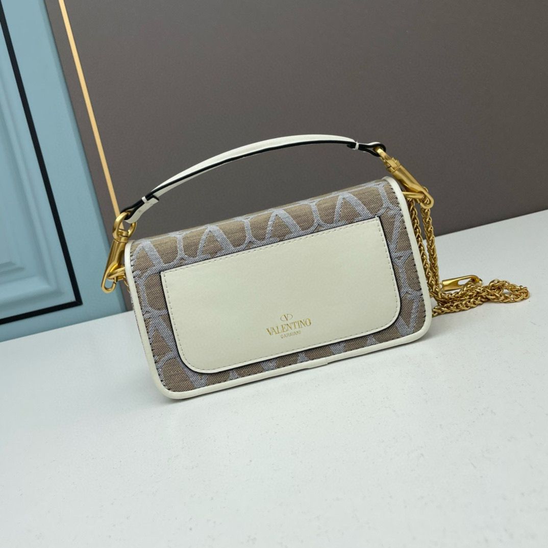 VALENTINO V logo MINI LOCO Garavani Bags 5102 Khaki VALENTINO V logo MINI LOCO Garavani Bags 5102 Khaki