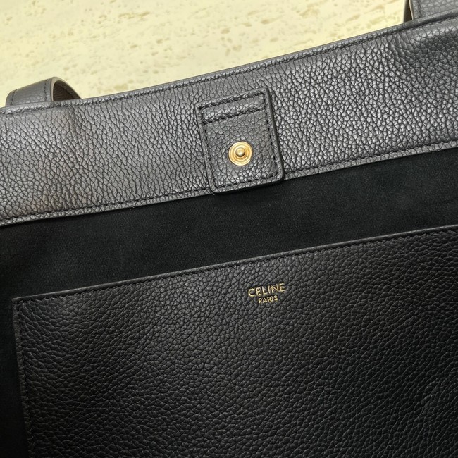 CELINE MEDIUM CABAS ANAIS CUIR TRIOMPHE IN GRAINED CALFSKIN 116853 BLACK