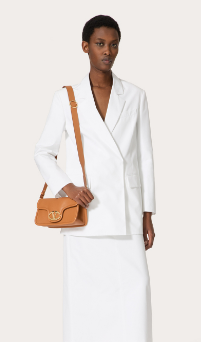 VALENTINO VLOGO 1960 medium lambskin bag FJ098 brown VALENTINO VLOGO 1960 medium lambskin bag FJ098 brown