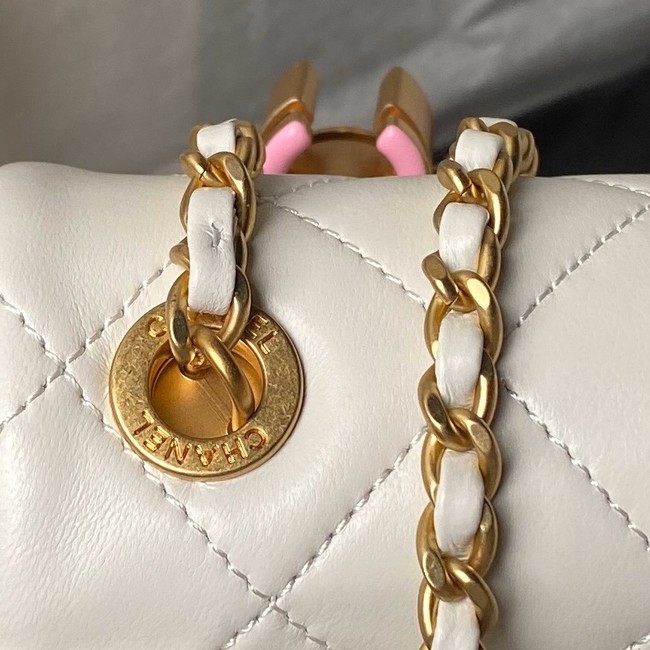 Chanel SMALL FLAP BAG AS4967 white