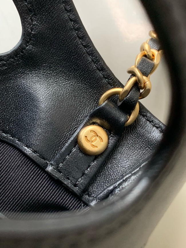 Chanel SUEDE mini 31 bag AP3656 black