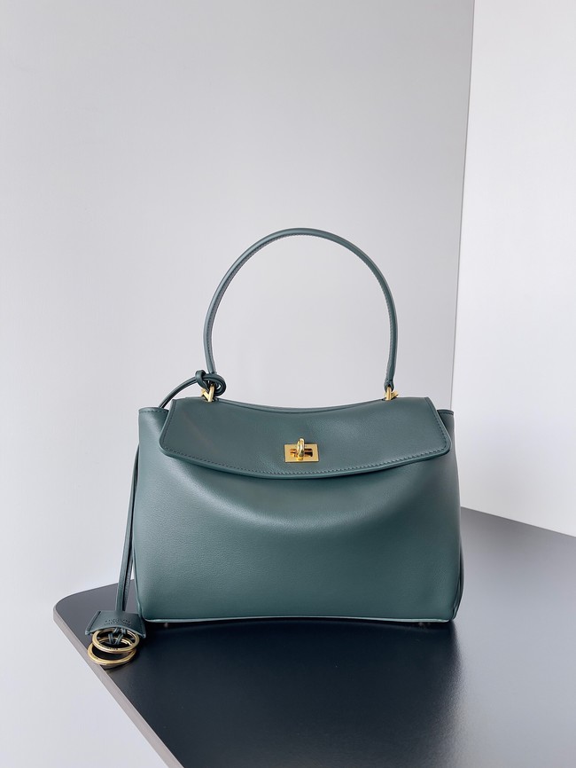 Balenciaga Rodeo Handbag smooth calfskin 795457 lake green