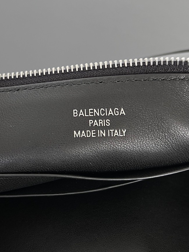 Balenciaga Rodeo Mini Handbag smooth calfskin 795455 black&Silver