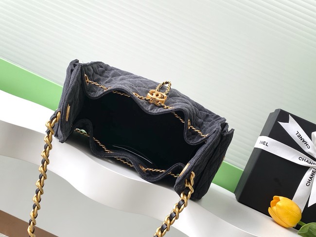 Chanel Denim HOBO BAG AS5311 black
