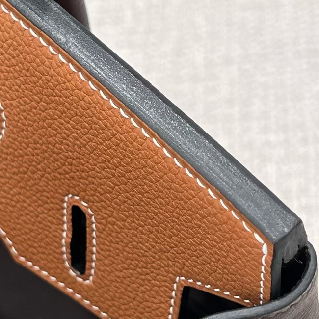 Hermes Birkin Tote Bag Original Togo Leather 6635 camel&coffce