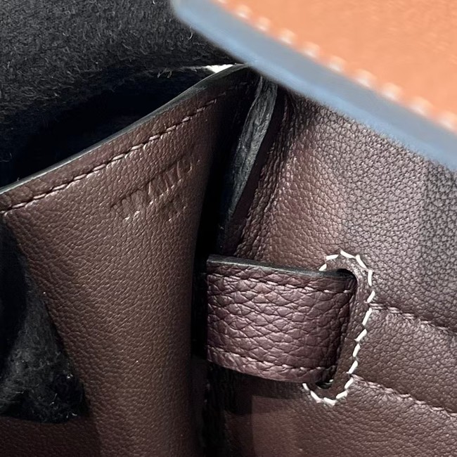 Hermes Birkin Tote Bag Original Togo Leather 6636 camel&coffce