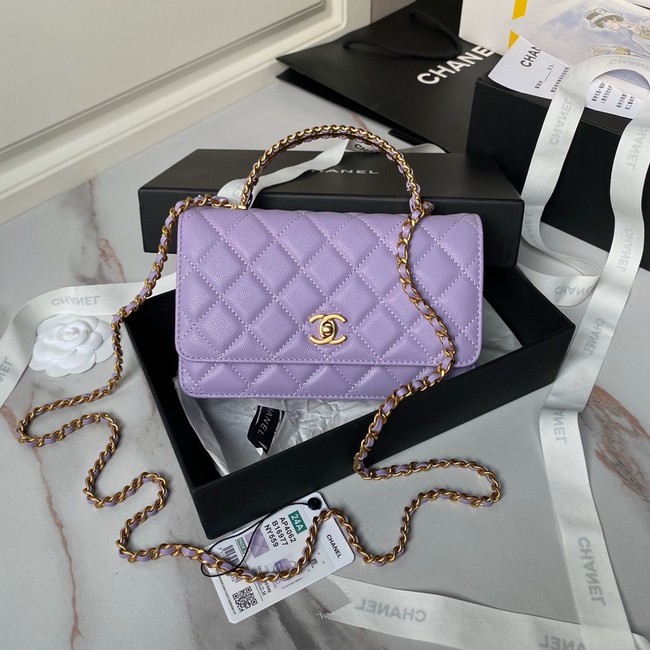 Chanel CLUTCH WITH CHAIN AP4062 Purple