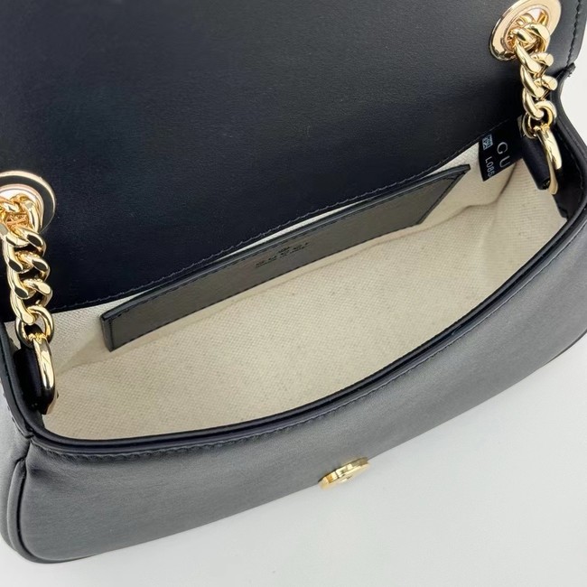 GUCCI BLONDIE SMALL SHOULDER BAG 815711 BLACK