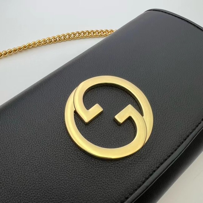 GUCCI BLONDIE WALLET ON CHAIN 725215 black