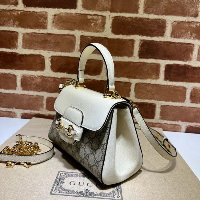 GUCCI HORSEBIT 1955 MINI BAG 703848 white