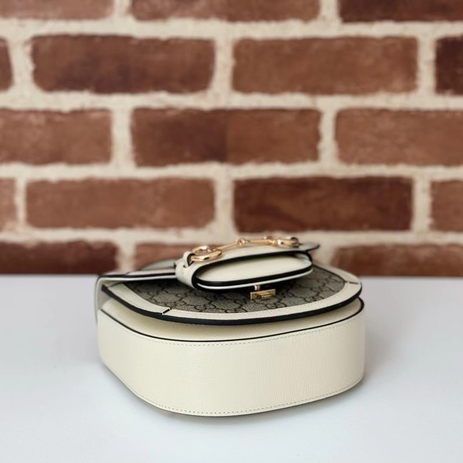 GUCCI HORSEBIT 1955 MINI TOP HANDLE BAG 781387 white&Supreme canvas