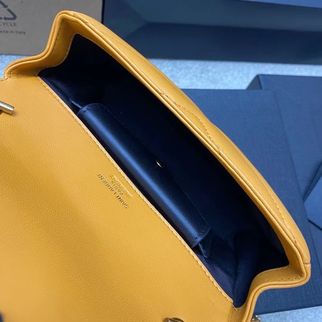 SAINT LAURENT LOULOU MINI IN LAMBSKIN 821749 yellow