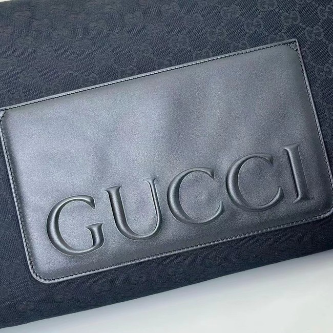GUCCI GG CANVAS LARGE CROSSBODY BAG 821616 black